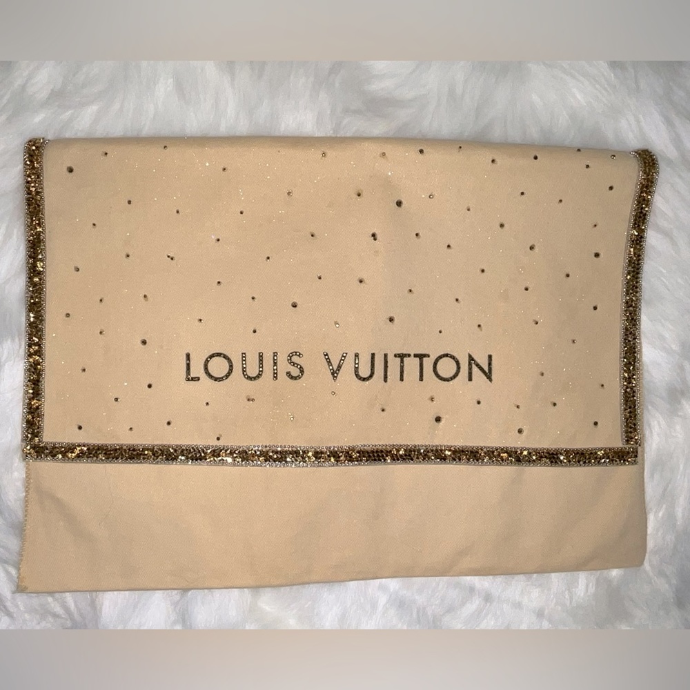 Louis Vuitton Dust Bag With Crystals Embellished by hand 9.5” x 13”